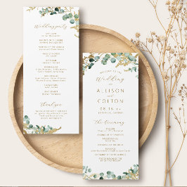 素朴ユーカリ金ゴールドグリーンリー結婚ボホ プログラム