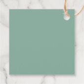 素朴ユーカリ金ゴールドフローラ書結婚の フェイバータグ (裏面)