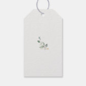 素朴ユーカリ金ゴールド書結婚書 ギフトタグ (裏面)