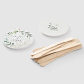 素朴ユーカリ金ゴールド書結婚書 ハンドファン (組立なし)