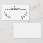 素朴ラウレ空白のルクラフト紙結婚ズプレイスカー プレイスカード (正面/裏面)