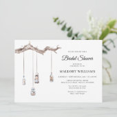 素朴ランぶら下がったタンブライダルシャワー 招待状 (スタンド正面)