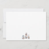 素朴ランぶら下がったタンブライダルシャワー 招待状 (裏面)