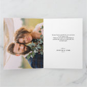 素朴リトル結婚した・クリ結婚スマス・ザ・ザンキュー サンキューカード (内部)