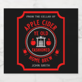 素朴リンゴパーソナライズされたサイダー ビールラベル (シングルラベル)