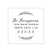 素朴リースとカスタムスクリプトのファミリ名アドレス ラバースタンプ (インプリント)