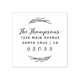 素朴リースとカスタムスクリプトのファミリ名アドレス ラバースタンプ