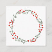 素朴リースの縁ど空白のキュート エンクロージャーカード (正面)