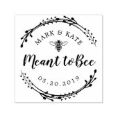 素朴リースは蜂蜜結婚式の引き出物 セルフインキングスタンプ (デザイン)