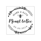 素朴リースは蜂蜜結婚式の引き出物 ラバースタンプ (インプリント)