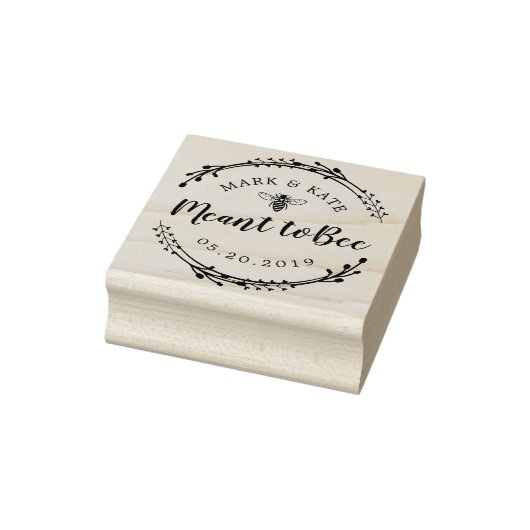 素朴リースは蜂蜜結婚式の引き出物 ラバースタンプ (スタンプ)