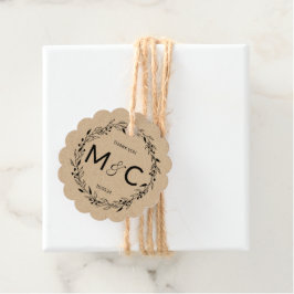 素朴リースイニシャル フェイバータグ