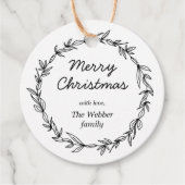 素朴リースオンクラフトラベル フェイバータグ (正面)