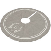 素朴リースストライプモノグラムのツリースカート ブラッシュドポリエステルツリースカート (アングル)