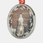 素朴リースフォトオーナメント メタルオーナメント (左)