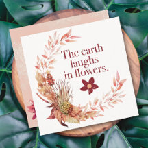 素朴リースフローラカード