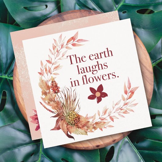 素朴リースフローラカード