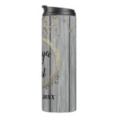 素朴リースフローラ結婚グリッター タンブラー (回転右)