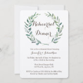 素朴リースリハーサル招待状 招待状 (正面)