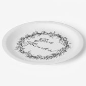 素朴リース与え感謝してい感謝祭紙プレート ペーパープレート (アングル)