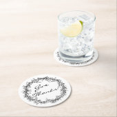 素朴リース与え感謝祭コースター ラウンドペーパーコースター (インサイチュ)