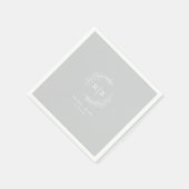 素朴リース結婚のリハーサル婚約パーティ スタンダードカクテルナプキン (角)