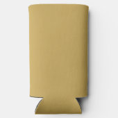 素朴リース結婚モノグラム | マスタード スリム缶クーラー (裏面)