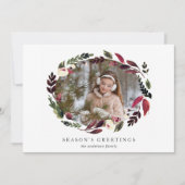 素朴リース | Happiest Holidays写真 シーズンカード (正面)