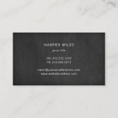 素朴レオーガニックモン·チャルクボードの名刺 名刺 (裏面)