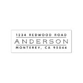 素朴レタリングミニマル差出人住所 ラバースタンプ (インプリント)