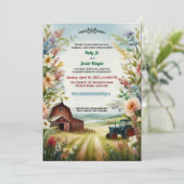 素朴レッドネックの国結婚側 招待状 (スタンド正面)