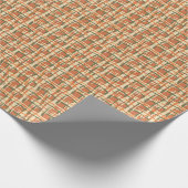 素朴レトロタータンチェック柄ギフト ラッピングペーパー (角)