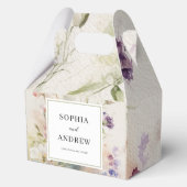 素朴レトロ水彩野結婚花 フェイバーボックス (正面)