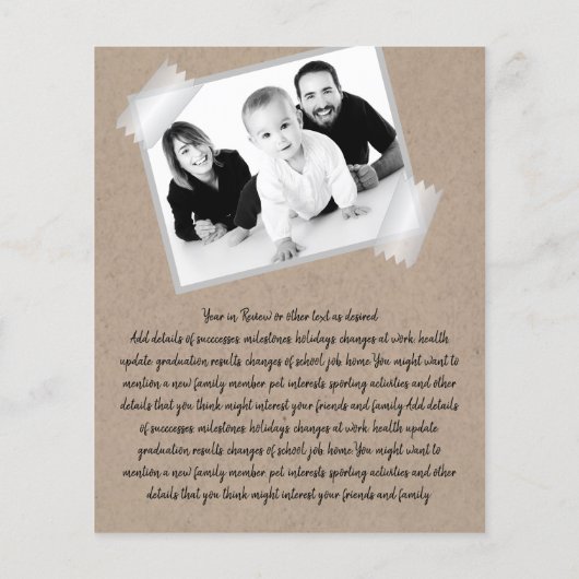 素朴レビュー中の写真年ヴィンテージ手書き (裏面)