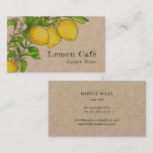 素朴レモンズ·クラフト·名刺 名刺 (正面/裏面)