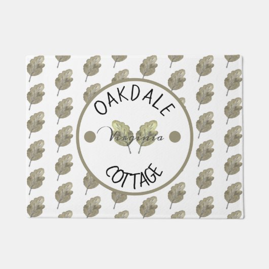 素朴レンタルキャビンコテージボ葉タニカル ドアマット (正面)