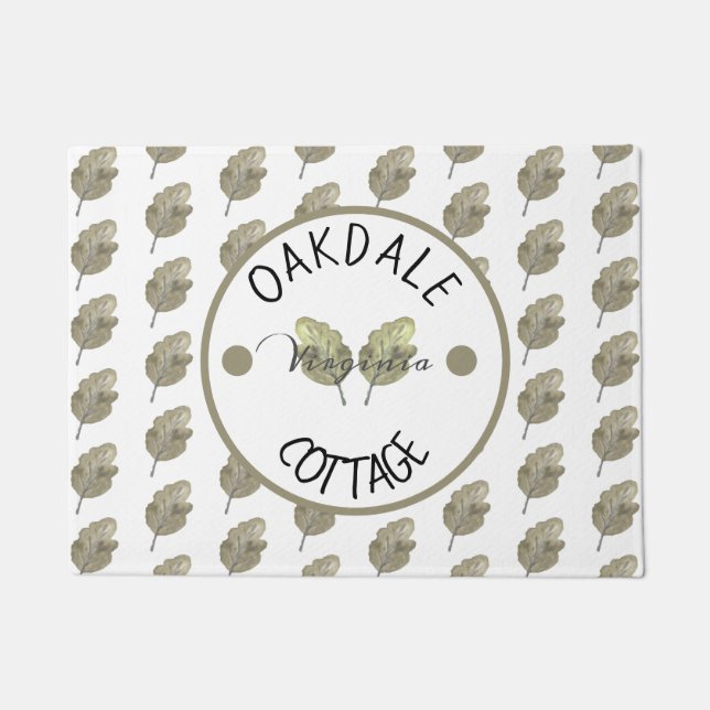 素朴レンタルキャビンコテージボ葉タニカル ドアマット (正面)