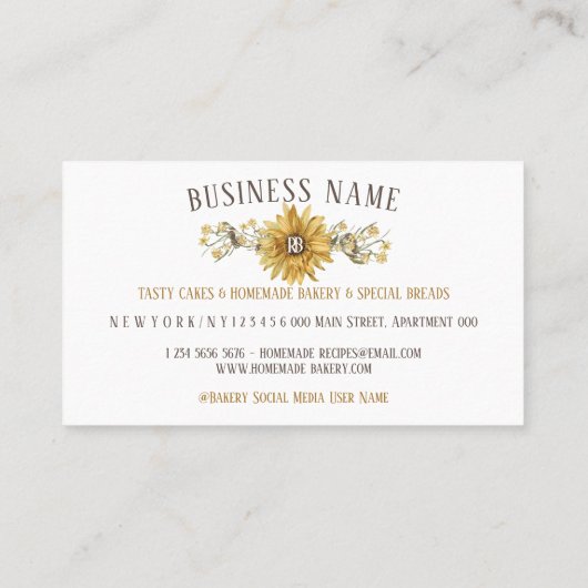 素朴ロイヤリティひまわり買パンチ9無料 名刺 (裏面)