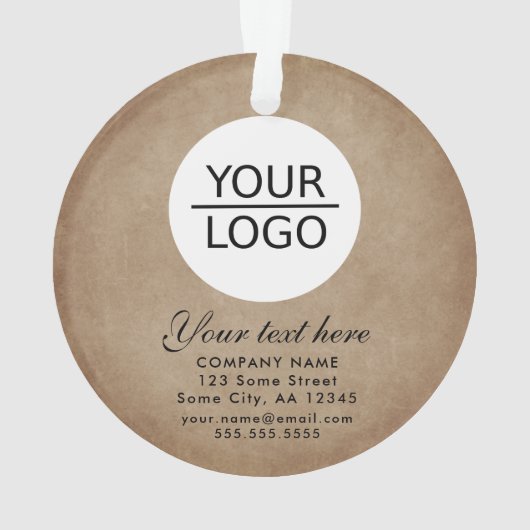 素朴ロゴの追加カスタム文字プロモーション オーナメント (裏面)