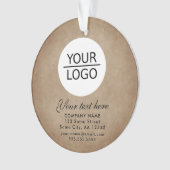 素朴ロゴの追加カスタム文字プロモーション オーナメント (正面)