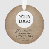 素朴ロゴの追加カスタム文字プロモーション オーナメント (正面)