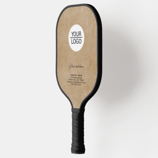 素朴ロゴを追加するカスタム文字会社 ピックルボールラケット (左)