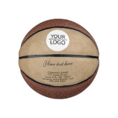 素朴ロゴを追加するカスタム文字会社 ミニバスケットボール (正面)