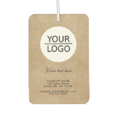 素朴ロゴを追加するカスタム文字 カーエアーフレッシュナー (正面)