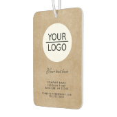 素朴ロゴを追加するカスタム文字 カーエアーフレッシュナー (左)