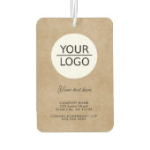 素朴ロゴを追加するカスタム文字 カーエアーフレッシュナー (裏面)