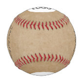 素朴ロゴを追加するカスタム文字 野球ボール (裏面)