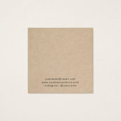 素朴ロゴモダンイヤリングホルダーカード (裏面)