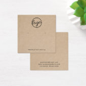 素朴ロゴモダンイヤリングホルダーカード (デスク)