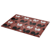 素朴ロターズファーム手描きパターン カッティングボード (角)